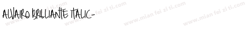 alvairo brilliante italic字体转换